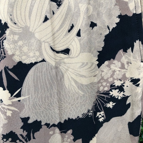 Dries Van Noten Black and Beige Flower Trouser 36 - Picture 4 of 7